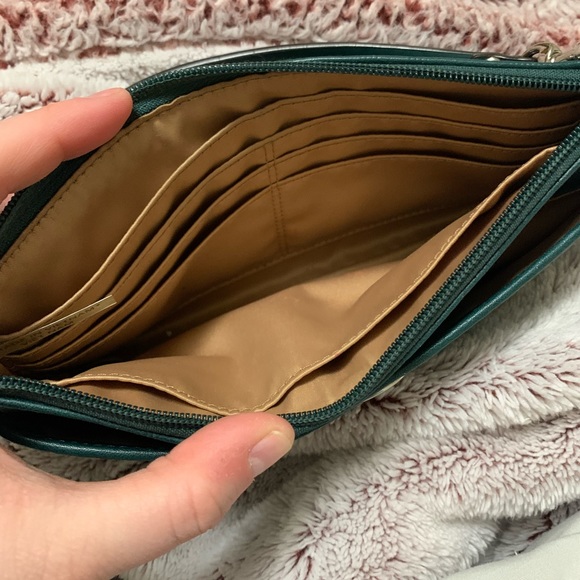 Leather coach wristlet - Picture 3 of 3